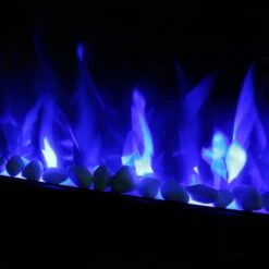 Ezee Glow Mini Zara Black Electric Fire Suite(Ezee Glow Mini Zara Black Electric Fire Suite) -Gr8fires blue flame 1 3 1