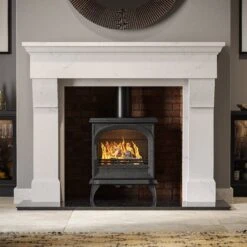 Mazona Albourne 8kW Multifuel Woodburning Stove, Freestanding, Eco Design Approved, Defra Approved(Mazona Albourne 8kw Multifuel Woodburning Stove Freestanding Eco Design Approved Defra Approved) -Gr8fires cabra naples shelbourne 8 sqaure tight