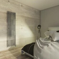 Terma Cane E Vertical Designer Electric Radiator - Anthracite 800w (390 X 1900mm) -Gr8fires cane anthracite 3