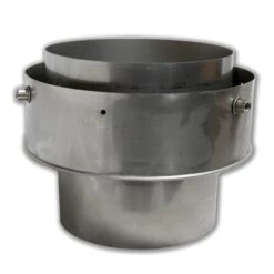 5 - 6 InchFlexible Flue - Stove Pipe Increasing Connector Cuff(5 6 Inch Flexible Flue Stove Pipe Increasing Connector Cuff)