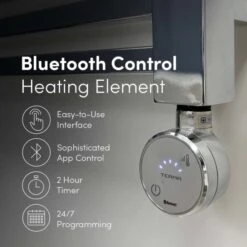 Ecostrad Scala Bluetooth Electric Towel Rail - Chrome 400w (500 X 800mm) -Gr8fires chrome bluetooth usp 2