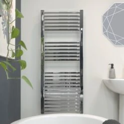 Ecostrad Cube Electric Towel Rail - Chrome