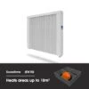 Ecostrad Ecowärme Electric Radiator - White 1000w -Gr8fires ew10 heats