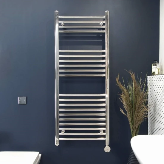 Ecostrad Fina-E Bluetooth Electric Towel Rail - Chrome 200w (500 X 800mm) 3 Ecostrad Fina-E Bluetooth Electric Towel Rail - Chrome 200w (500 X 800mm) - Image 2