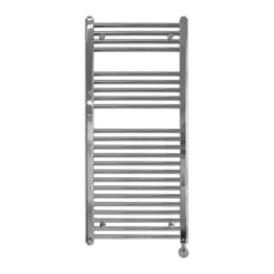 Ecostrad Fina-E Thermostatic Electric Towel Rail - Chrome 300w (500 X 1100mm) -Gr8fires fina e 1100x500 fe t 30 c cutout front 1