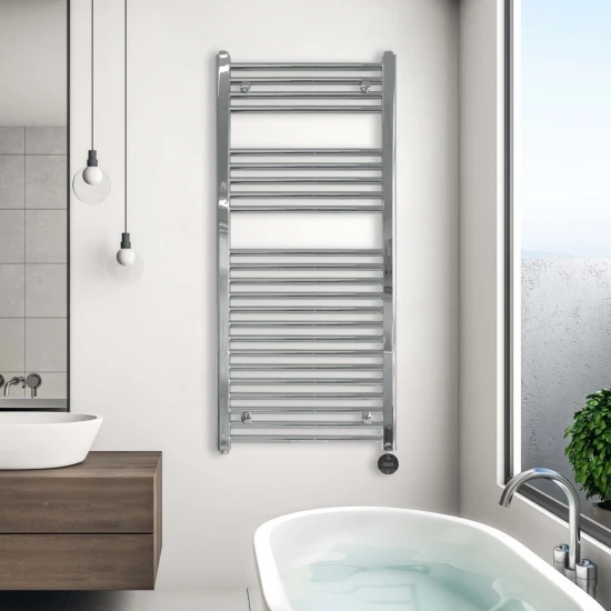 Ecostrad Fina-E IQ WiFi Electric Towel Rail - Chrome 600w (500 X 1500mm) 4 Ecostrad Fina-E IQ WiFi Electric Towel Rail - Chrome 600w (500 X 1500mm) - Image 2