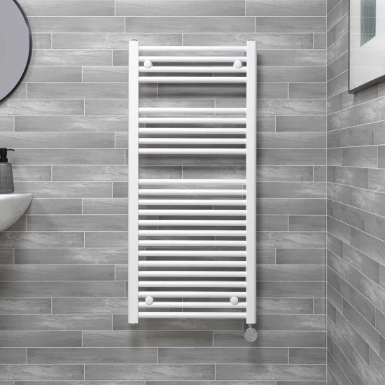 Ecostrad Fina-E Bluetooth Electric Towel Rail - White 300w (500 X 1100mm) 4 Ecostrad Fina-E Bluetooth Electric Towel Rail - White 300w (500 X 1100mm) - Image 2