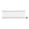 Ecostrad Allerton IQ WiFi Low Triple Column Electric Radiator - White 1000w (830 X 300mm) -Gr8fires horizontal anth 300x830