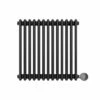 Ecostrad Allerton IQ WiFi Horizontal Double Column Electric Radiator - Anthracite 600w (605 X 600mm) -Gr8fires horizontal anth 600x605