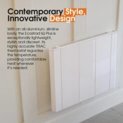 Ecostrad IQ Plus Electric Panel Heater - 1000w -Gr8fires iq plus contemporary style tile 8