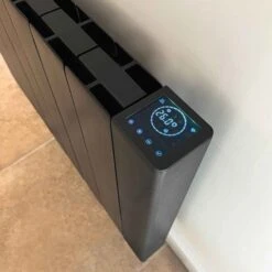 Ecostrad IQ Ceramic WiFi Controlled Electric Radiator - Black 1800w -Gr8fires iq ceramic black screen 3