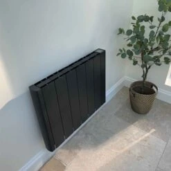 Ecostrad IQ Ceramic WiFi Controlled Electric Radiator - Black 1800w -Gr8fires iq ceramic black 1800w 06 2