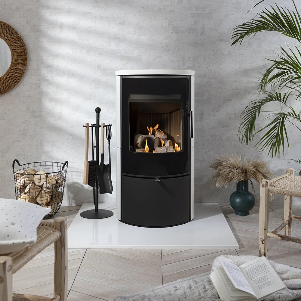 Arada Lagom 4 KW White Ceramic Wood Burning Stove(Arada Lagom 4 Kw White Ceramic Wood Burning Stove) 4 Arada Lagom 4 KW White Ceramic Wood Burning Stove(Arada Lagom 4 Kw White Ceramic Wood Burning Stove) - Image 2