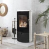 Arada Lagom 4 KW White Ceramic Wood Burning Stove(Arada Lagom 4 Kw White Ceramic Wood Burning Stove) -Gr8fires lagom white 2