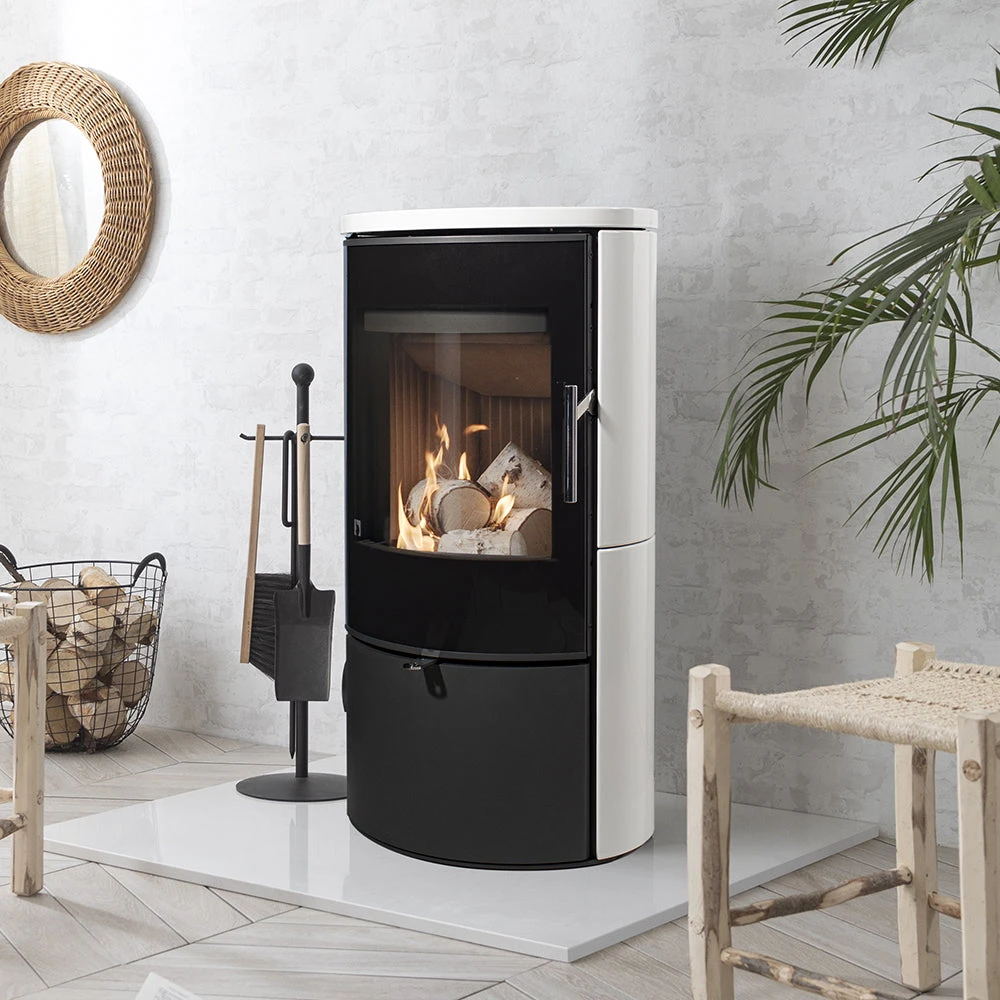 Arada Lagom 4 KW White Ceramic Wood Burning Stove(Arada Lagom 4 Kw White Ceramic Wood Burning Stove) 3 Arada Lagom 4 KW White Ceramic Wood Burning Stove(Arada Lagom 4 Kw White Ceramic Wood Burning Stove)