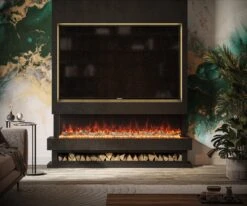 Ezee Glow Celestial 72" Electric Fire Self Build Media Wall Kit(Ezee Glow Celestial 72 Electric Fire Self Build Media Wall Kit) -Gr8fires media wall kit 1 2 1