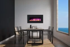 Ezee Glow Mini Zara Black Wall Mounted Or Recessed / Built In Electric Fire(Ezee Glow Mini Zara Black Wall Mounted Or Recessed Built In Electric Fire) -Gr8fires mini zara edited