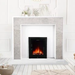 Ezee Glow Pulse Black Inset Electric Fire With Metal Trim(Ezee Glow Pulse Optional Metal Trim) 13 Ezee Glow Pulse Black Inset Electric Fire With Metal Trim(Ezee Glow Pulse Optional Metal Trim) -Gr8fires pulsetrimroomset