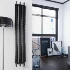 Terma Ribbon V E Designer Electric Radiator - Grey