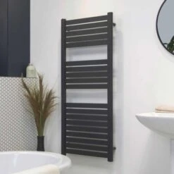 Ecostrad Scala Electric Towel Rail - Anthracite 9 Ecostrad Scala Electric Towel Rail - Anthracite -Gr8fires scala anthracite 500x1200 basic angle 1 1