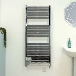 Ecostrad Scala Electric Towel Rail - Chrome 400w (500 X 800mm) 10 Ecostrad Scala Electric Towel Rail - Chrome 400w (500 X 800mm) -Gr8fires scala chrome 500x1200 basic front 1
