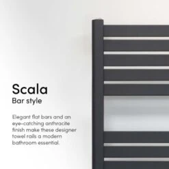 Ecostrad Scala Electric Towel Rail - Anthracite 8 Ecostrad Scala Electric Towel Rail - Anthracite -Gr8fires scala a