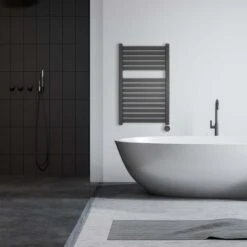 Ecostrad Scala IQ WiFi Electric Towel Rail - Anthracite 400w (500 X 800mm) -Gr8fires scala wifi anthracite 500x800 lifestyle 1