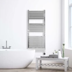 Ecostrad Scala IQ WiFi Electric Towel Rail - Chrome -Gr8fires scala wifi chrome 500x1200 lifestyle 1 1