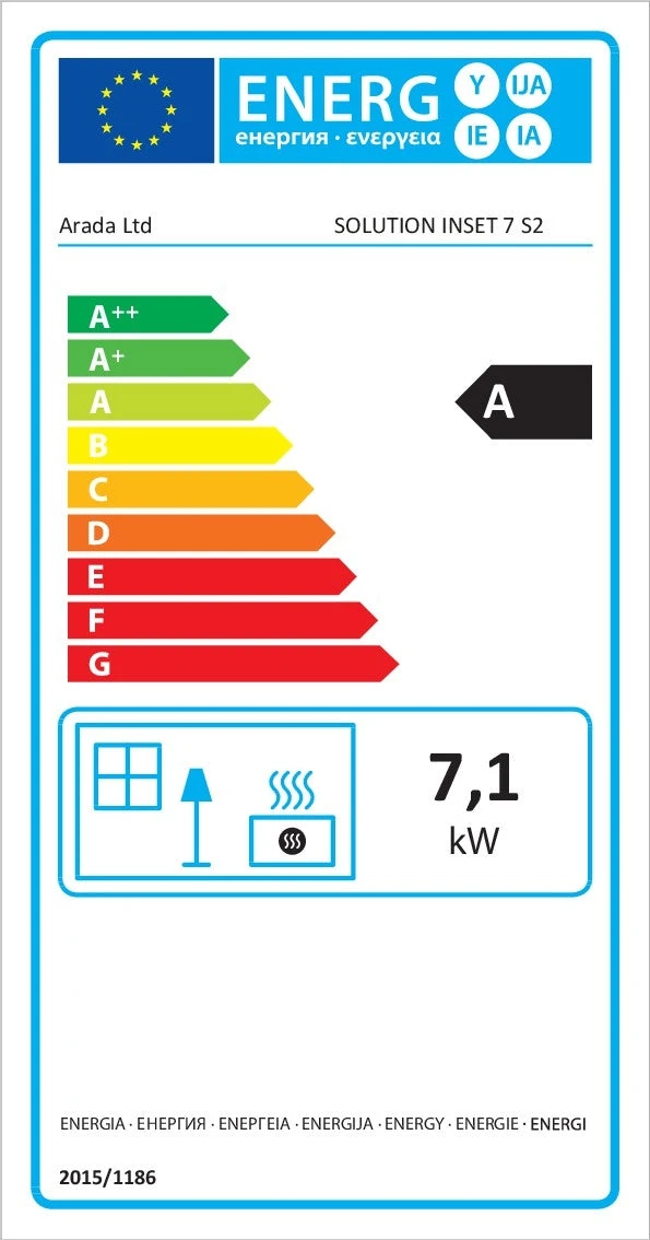 Arada Hamlet Solution Inset (S4) 7 KW Multi Fuel Wood Burning Stove(Arada Hamlet Solution Inset S4 7 Kw Multi Fuel Wood Burning Stove) 7 Arada Hamlet Solution Inset (S4) 7 KW Multi Fuel Wood Burning Stove(Arada Hamlet Solution Inset S4 7 Kw Multi Fuel Wood Burning Stove) - Image 5