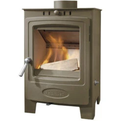Arada Hamlet Solution 5 Compact Chestnut Stove, Multi Fuel Wood Burning, Freestanding (S4) Ecodesign Approved, Defra Approved(Arada Hamlet Solution 5 Compact Chestnut Stove Multi Fuel Wood Burning Freestanding S4 Ecodesign Approved Defra Approved)