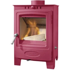 Arada Hamlet Solution 5 Compact Flamingo Pink Stove, Multi Fuel Wood Burning, Freestanding (S4) Ecodesign Approved, Defra Approved(Arada Hamlet Solution 5 Compact Miami Blue Stove Multi Fuel Wood Burning Freestanding S4 Ecodesign Approved Defra Approved Copy)