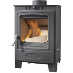 Arada Hamlet Solution 5 Compact Graphite Stove, Multi Fuel Wood Burning, Freestanding (S4) Ecodesign Approved, Defra Approved(Arada Hamlet Solution 5 Compact Graphite Stove Multi Fuel Wood Burning Freestanding S4 Ecodesign Approved Defra Approved)
