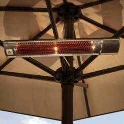 Ecostrad Sunglo Infrared Patio Heater - Silver 2kW With Remote -Gr8fires sunglo lifestyle 2