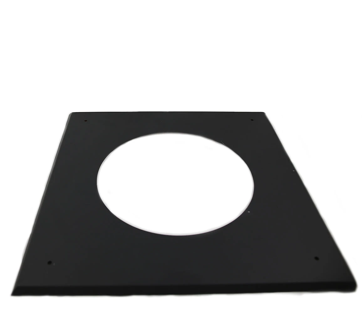 6 Inch (150mm) Black Twin Wall Flat Ceiling / Wall Plate(6 Inch Twin Wall Ceiling Plate) 3 6 Inch (150mm) Black Twin Wall Flat Ceiling / Wall Plate(6 Inch Twin Wall Ceiling Plate)