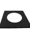 5 Inch (125mm) Black Twin Wall Flat Ceiling / Wall Plate(5 Inch Black Twin Wall Flat Ceiling Wall Plate) -Gr8fires twb6crp 1