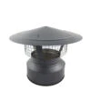 6 Inch (150mm) Black Twin Wall Cowl B(6 Inch Twin Wall Cowl B Con Tl 1) -Gr8fires twb6cwb