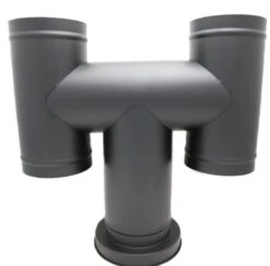 5 Inch (125mm) Black Twin Wall Cowl H(5 Inch Black Twin Wall Cowl H)