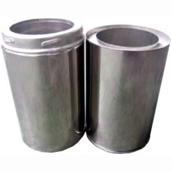 6 Inch (150mm) Twin Wall Adjustable Flue Pipe 300-500mm Inc Locking Band(6 Inch Twin Wall Adjustable Flue Pipe 300 500mm)