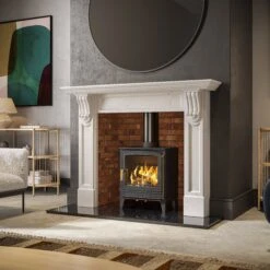 Mazona Warwick Widescreen 5kW Multifuel Woodburning Stove, Freestanding, Eco Design Approved, Defra Approved(Mazona Warwick Widescreen 5kw) -Gr8fires wicklow ws valence naples square