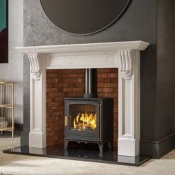 Mazona Warwick Widescreen 5kW Multifuel Woodburning Stove, Freestanding, Eco Design Approved, Defra Approved(Mazona Warwick Widescreen 5kw) -Gr8fires wicklow ws valence naples square tight