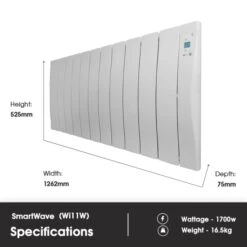 Haverland Wi11 SmartWave Self-Programming Electric Radiator - 1700W 19 Haverland Wi11 SmartWave Self-Programming Electric Radiator - 1700W -Gr8fires wiw11