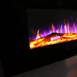 Ezee Glow Mini Zara Black Wall Mounted Or Recessed / Built In Electric Fire(Ezee Glow Mini Zara Black Wall Mounted Or Recessed Built In Electric Fire) -Gr8fires zara detail 2 1
