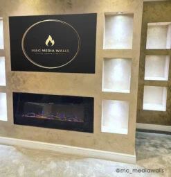 Ezee Glow Mini Zara Black Wall Mounted Or Recessed / Built In Electric Fire(Ezee Glow Mini Zara Black Wall Mounted Or Recessed Built In Electric Fire) -Gr8fires zaramini